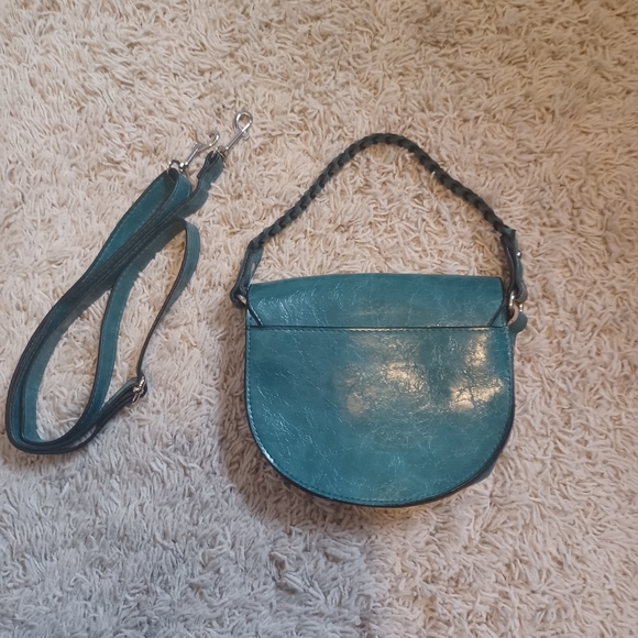 Mini Green Saddle Crossbody Purse - Picture 3 of 7